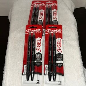 Sharpie S-Gel 0.7 MM Black Ink Gel Pens Medium 4pk 2ea